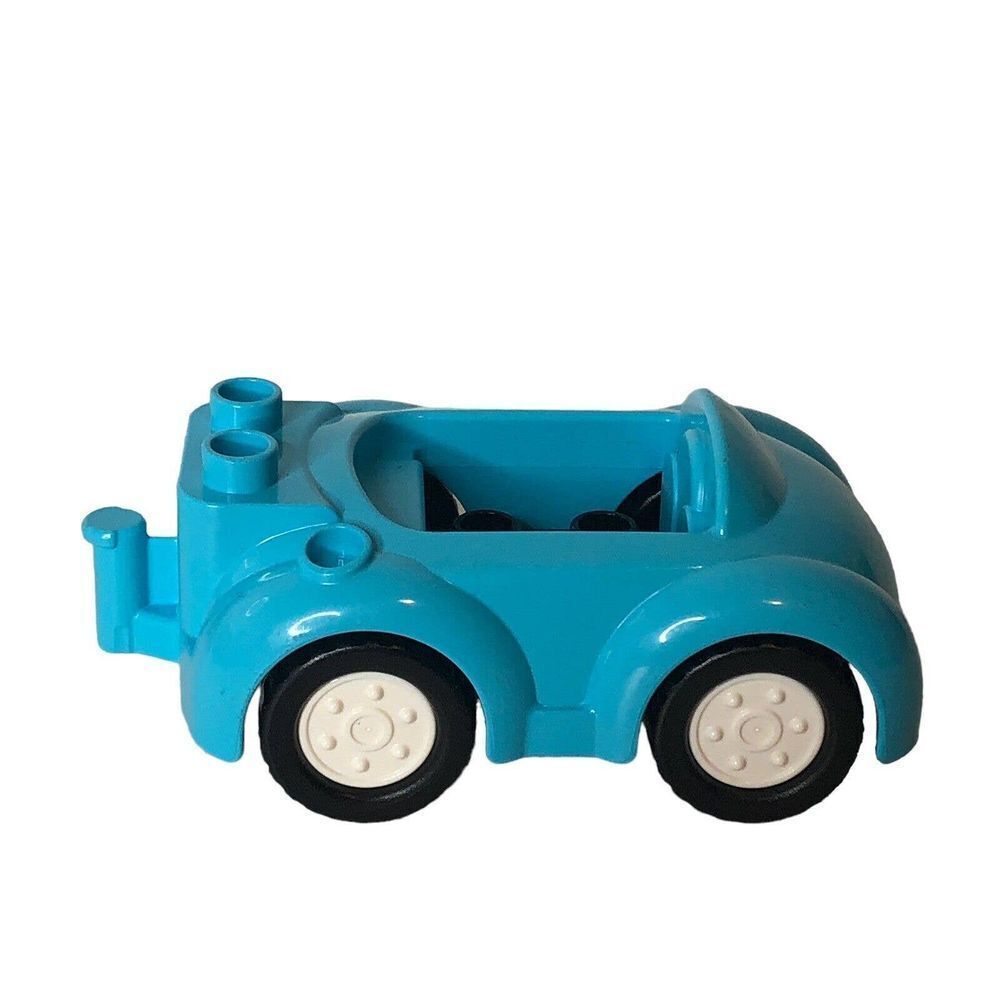 Vintage 1991 C Duplo AZURE BLUE CAR w/ HITCH Vehicle Convertible for Family Town